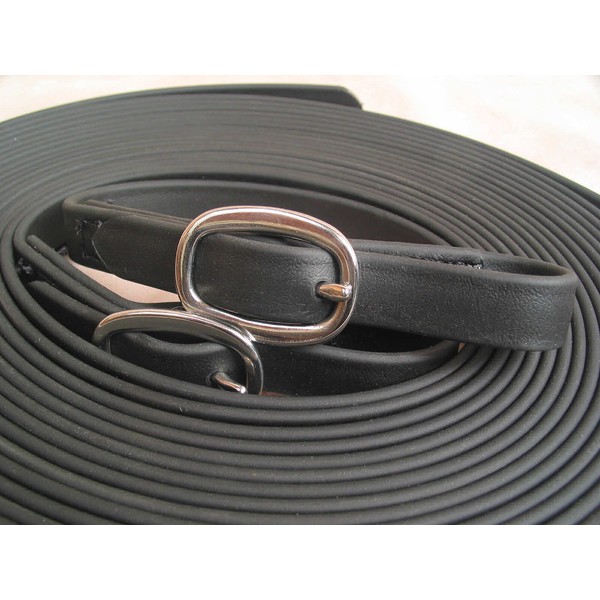 Beta Single Horse Driving Lines 5/8 inch Wide, 17 Feet Black