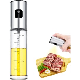 CarsMinders Cooking Oil Sprayer, 100ml Olive Oil Sprayer, Seasoning Spray Bottle, Glass Bottle for Roasting Olive Oil, Suitable for Kitchen, Cooking, BBQ,Baking Bread, and Barbecuing