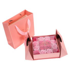 FOMIYES Real Rose Soap Flower Box Smooth Flowers for Birthday Valentine's Day Mother's Day Women's Day