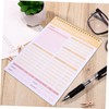 LALAFINA Meal Planner Household Budget Ledger Reusable Notebook for Diet