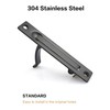 Lethato Pocket Door Hardware Black, Pocket Door Lock with Pull,
