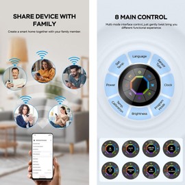 WiFi Smart Thermostat Temperature Controller, Weekly Programmable Button Control/Mobile App/Voice Control Compatible with Tuya App - for Water Heating 3A