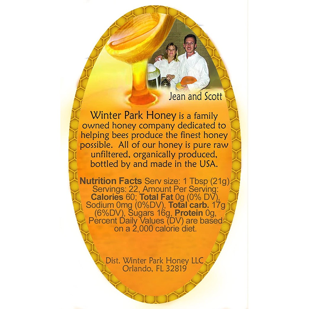 Winter Park Honey - 100% Pure Raw Unfiltered Mesquite Honey (16oz)