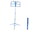 Small Music Stand Metal Portable Shelf Easy Assemble Lift Fold