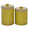 Deco 79 Decorative Jars, S/2 8", 9" H, Yellow