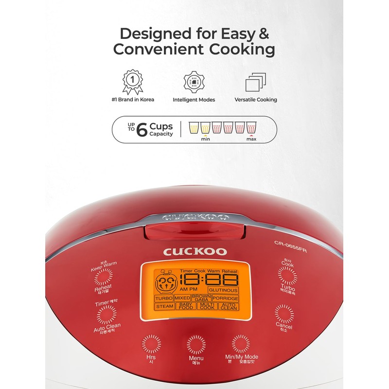CUCKOO Micom Rice Cooker 6 Cup Uncooked / 12 Cup