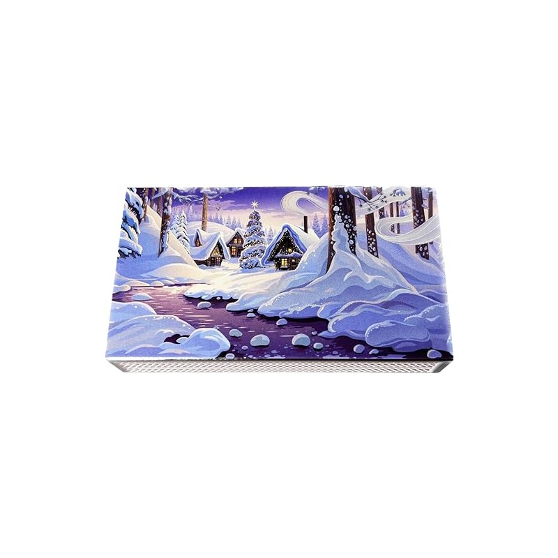 jameitop® Winter Wonderland XL Matchboxes, 10 cm with Snow Design