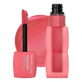 Maybelline Tinta para labios Super Stay Teddy Tint Tono Petal Core, 4.2ml - Tinta multiusos de larga duración, efecto mate difuminado hasta por 12H, textura suave a los labios, sin transferencias