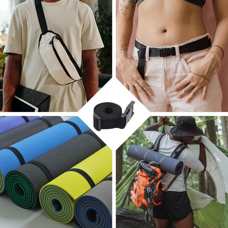 Modixun 8Pack Utility Straps with Quick-Release Buckle, 59" Adjustable Nylon