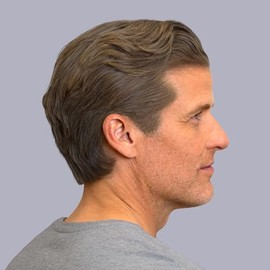 Tinte para cabello y barba para difuminar canas, paquete de 2, rubio ceniza oscuro, kit completo para teñir cabello y barba para uso en el hogar para 