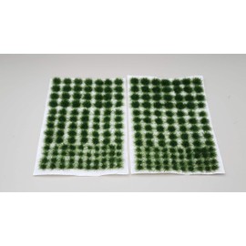 SEM - TU4DG-A - 4mm Dark Green - Assorted Layout - Self-Adhesive Grass Tufts