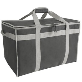 D&ONEHOS XXXL Insulated Food Delivery Bag with Side Handles, Insulated Grocery Bag for HOT/COLD Food Reusable Fit for Uber Eats, Doordash, Camping, Picnics, Garden Parties (23”x14”x15”)