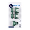 Hills Plastic Garden Watering Hose Fitting Set, 12 mm (3-Pieces)