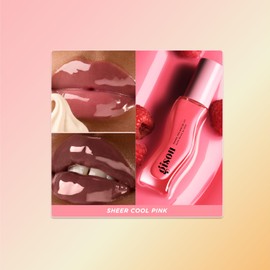 Gisou Honey Infused Hydrating Lip Oil, Nourishing Lip Moisturizer for Dry Lips (Raspberry Swirl)