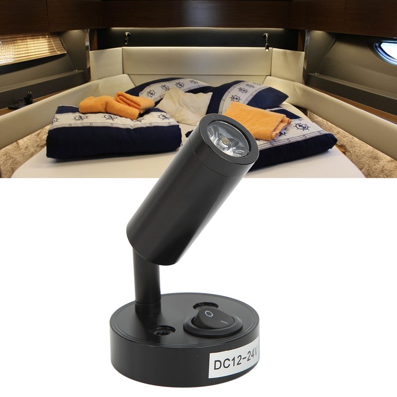 RV Bedside Reading Light Rotatable Wall Mount LED Spot Reading
