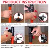 2Pack Adjustable Support Pole (Retractable from 12" to 24"), Cabinet