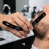 Black Metal Matte Finish Cut Throat Single Edge Blade Shaving