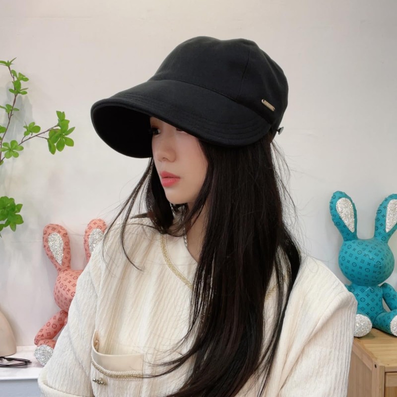 Qzkouma SHU-80 Women's Hat, Autumn and Winter Cap, Mask Hook,