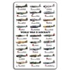 World War II Military Aircraft 8x12in Metal Tin Sign –