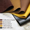 Black Full Grain Leather Pieces Cowhide Leather 1.5-1.7mm Thick Leather