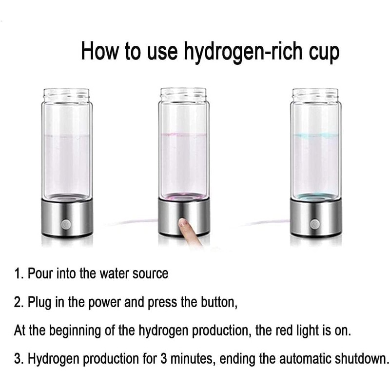 Hydrogen Water Bottle, Portable Hydrogen Water Ionizer Machine, Hydrogen Water