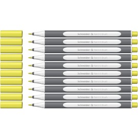 Schneider Brushpen Paint-It 070 (Premium Brush Pens with Flexible Tip and Bright Colours for Calligraphy, Hand Lettering and More) Pack of 10 Pastel Lime