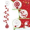 Jansun Candy Christmas Ornaments, 12 Pcs Curly Candy Cane Shape