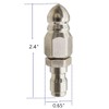 2(Sets) Pressure Washer Sewer Jetter Nozzle with 1/4'' Quickly Connector,Pressure