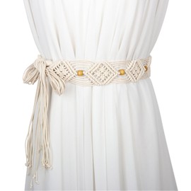 CHENGZI Women wide waistband, long women's Bohemian waistband, ethnic style, versatile decorative waistband (BE)