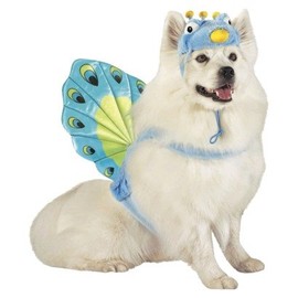 Peacock Pet Dog Costume - Size Medium - 15 - 30 lbs