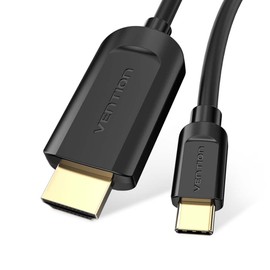 VENTION Type-C HDMI Cable 1.5m 2m HD Video Cable 4K 30Hz UHD HDMI 1.4 Reversible Design with Type C Interface (1.5m / CGUBG)