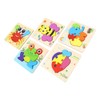5pcs Baby Jigsaw Puzzles Animal Shaped Colorful Printing Educational Hands