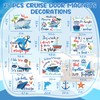 25Pcs Cruise Door Magnets Decorations, Funny Nautical Cruise Ship Magnets