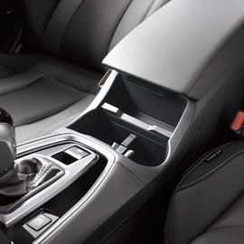 Tsuchiya Yac SY-SB11 Center Console Tray, For Subaru VN Series, Levorg Vehicles, Black/Silver