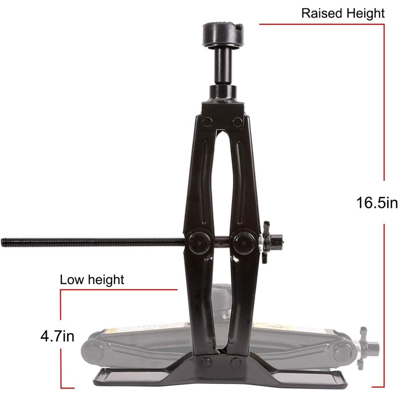 Steel Scissor Jack for Car 1.8 Ton Oversized Base, Portable,