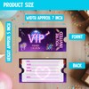 Doguiei Neon Vip Birthday Party Invitations, Purple VIP Invitations Card