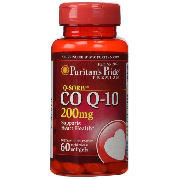 Puritan's Pride Q-Sorb Co Q-10 200 mg-60 Rapid Release Softgels (2)