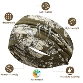 S&N Remille Wide Boho Headbands for Women Extra Large Turban Headband Hairband Hair Twisted Knot Accessories 3 Pack