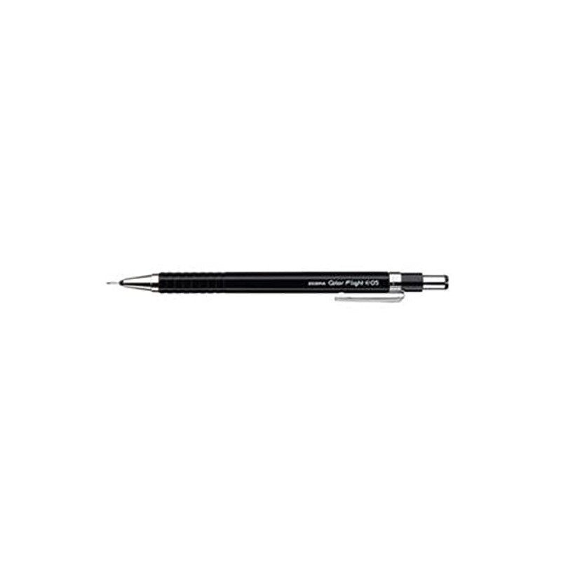 Zebra Color Flight 0.5mm Lead Mechanical Pencil, Black Body (MA53-BK)