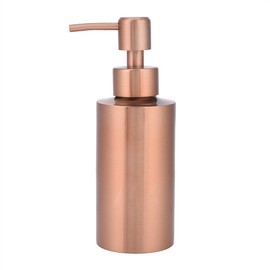 304 Stainless Steel Rose Gold Soap Bottle, Kitchen Bathroom Worktop Hand Pump Liquid Soap Bottle (250 ml)