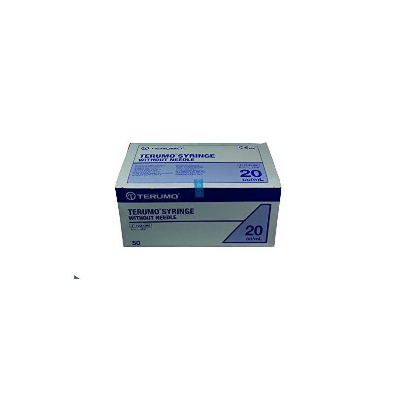 Terumo 8SS20ES1 Disposable Syringe, 20 mL (Pack of 50)