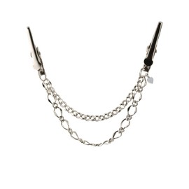 Double Chain Sweater Guard, Cardigan, Collar Slim Clip - Organza Bag - 50s Style