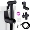 Bidet Pulverizador Acero Inoxidable para Inodoro (negro-12)