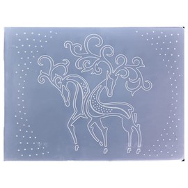 KWELLAM Merry Christmas Snowfall Deer Background Plastic Embossing Folders for Card Making Scrapbooking and Other Paper Crafts 22092614