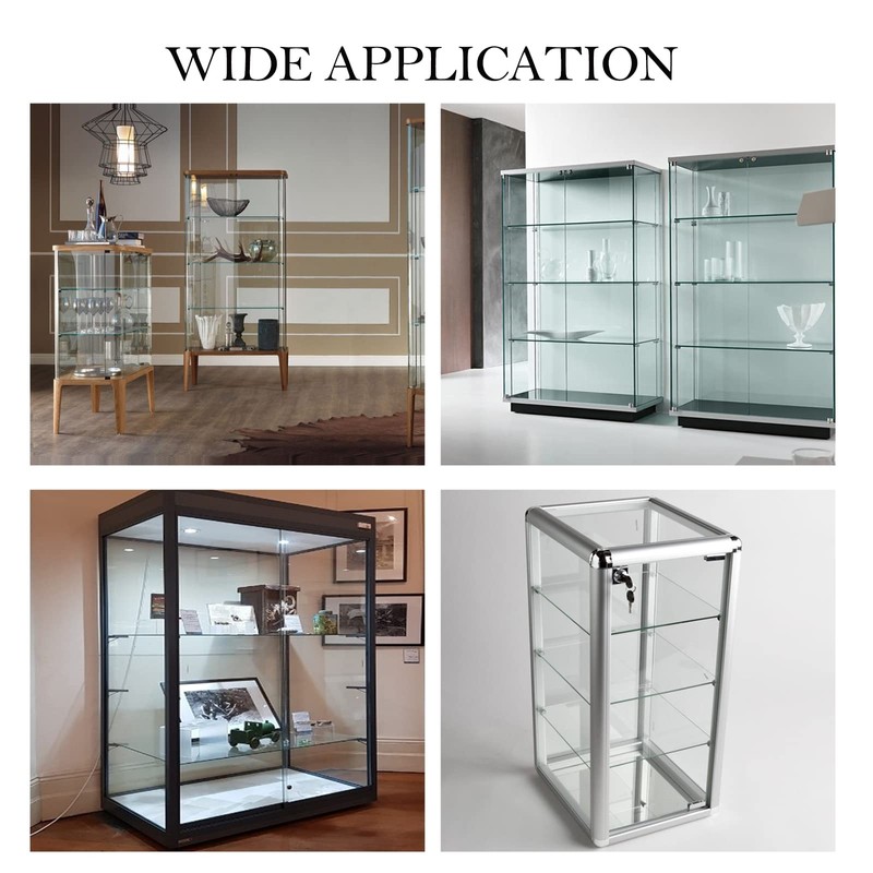 LDEXIN Double Door Display Cabinet Lock with Keys, Zinc Alloy