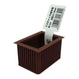 WAKI Chair Cap B Square Shape Inner Diameter 0.9 x 1.4 inches (23 x 36 mm), Brown