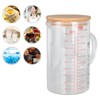 Glass Measuring Cup V Shaped Nozzle Clear Scale Comfortable Grip