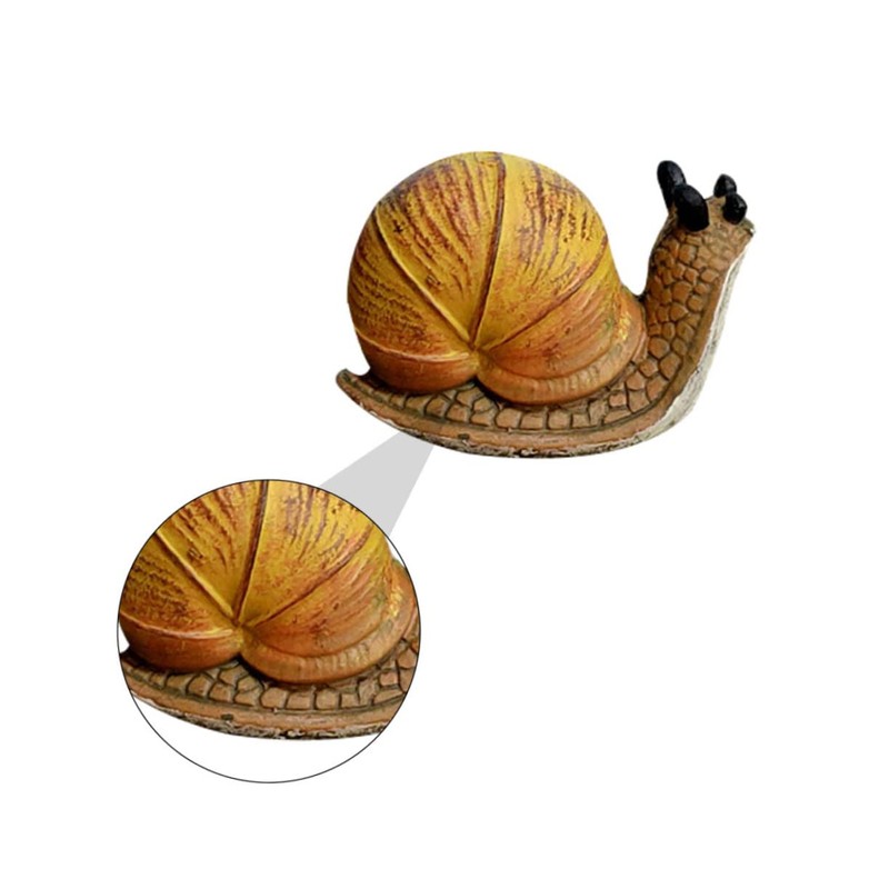 Gogogmee Snail Resin Crafts Vivid Snail Ornament Figurine Adornment Household