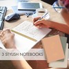 ZICOTO Aesthetic Spiral Notebook Set of 3 For Women -