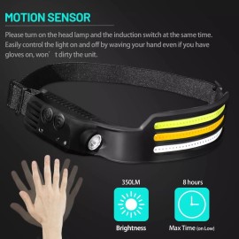 Wnatn Sistema De Inducción Recargable Con Sensor Lámpara Cabeza 3